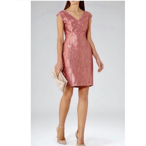 Reiss Nora Dress in Pink. - Picture 1 of 8